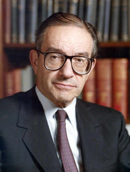 经济学家艾伦格林斯潘，1987年至2006年担任美国联邦储备委员会主席。