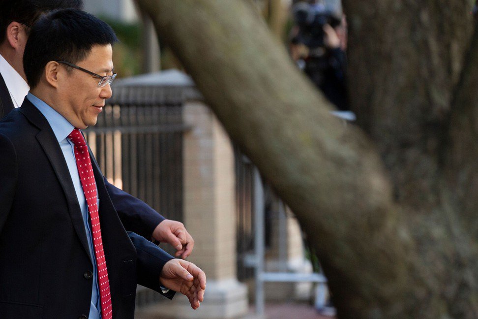 中國財政部副部長廖敏在2019年9月19日在華盛頓舉行的中美貿易副主席級會議後離開。照片：AP