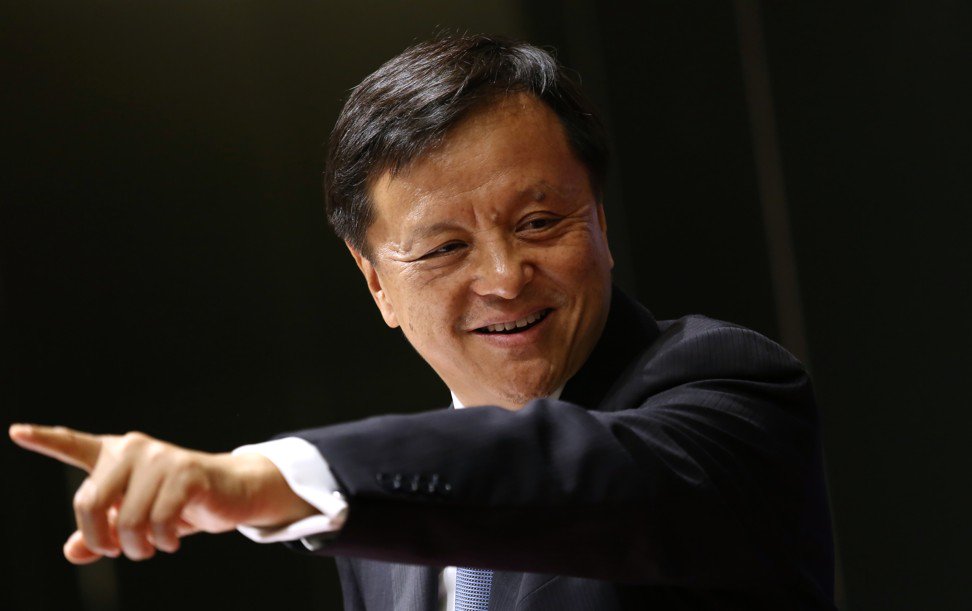 香港交易及结算所（香港交易所）行政总裁Charles Li Xiaojia于2019年4月24日在中环香港交易及结算市场（香港交易所）年度股东大会上致辞。图片：SCMP / Jonathan Wong