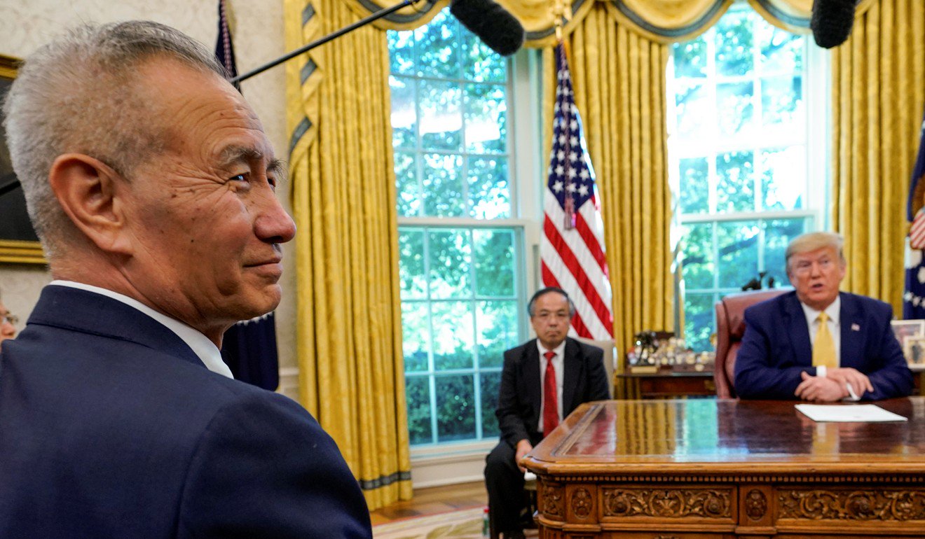 中國國務院副總理劉鶴星期五在白宮與美國總統唐納德·特朗普會晤，結束了華盛頓之行。圖片：路透社