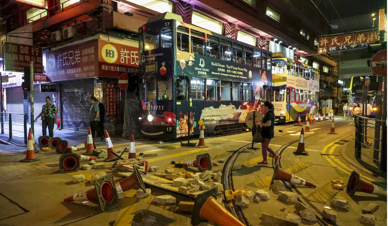 数月来的反政府抗议活动给香港造成了沉重打击。照片：苏永康