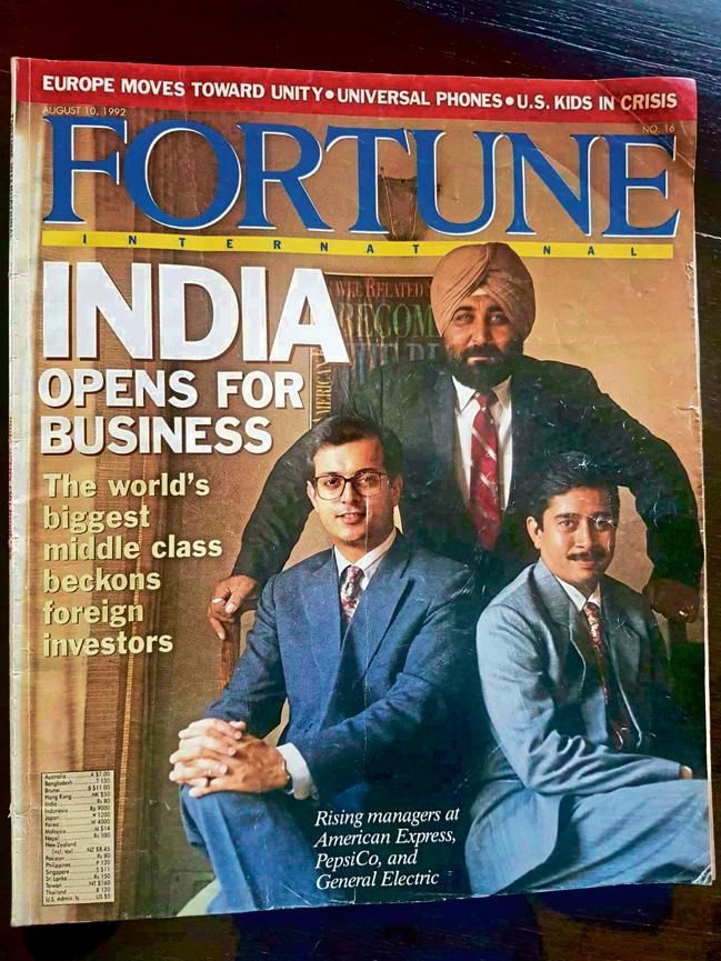 1992年，美國一篇有關印度經濟改革的封面故事。