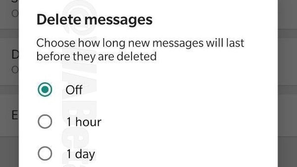 WhatsApp的“删除消息”功能将自动删除消息，并使其看起来像不存在的消息