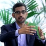 Google和Alphabet的首席执行官Sundar Pichai在布鲁塞尔举行的Bruegel智库会议上就人工智能发表了讲话（路透社）