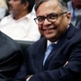 塔塔集團董事長拉坦·塔塔（Ratan Tata）和塔塔集團N.錢德拉塞卡蘭（N. Chandrasekaran）董事長。 （ANI）