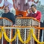 Arvind Kejriwal向德里首席部长宣誓就职，州长德里·阿尼尔·贝加尔（Ailil Baijal）主持誓言（照片：Ramesh Pathania / Mint）