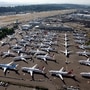 在华盛顿州西雅图的波音飞机场的空中照片中看到停着的波音737 MAX飞机（文件照片：路透社）