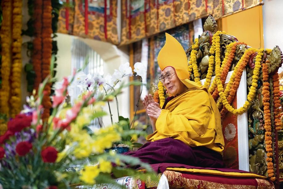 2018年达兰萨拉的达赖喇嘛。他在印度生活了60多年。照片提供：达赖喇嘛殿