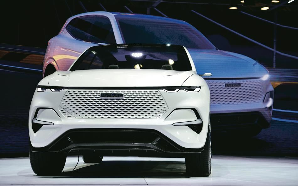 中國長城汽車在展會上展示了其「願景2025」概念模型