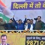 Arvind Kejriwal的Aam Aadmi派对将在该国首都举行第三届任期：照片：Ramesh Pathania / Mint