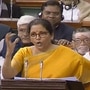 財政部長Nirmala Sitharaman在Lok Sabha提出了2020-21聯盟預算。 （PTI）