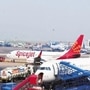德里机场在情人节向IndiGo，SpiceJet发送了特殊消息。 （Ramesh Pathania /薄荷）