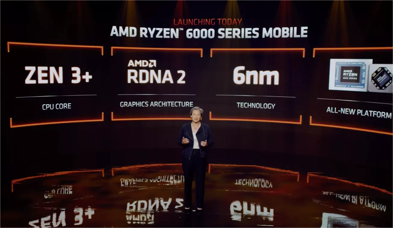 AMD CEO Lisa Su 展示带有 APU 的 RDNA2